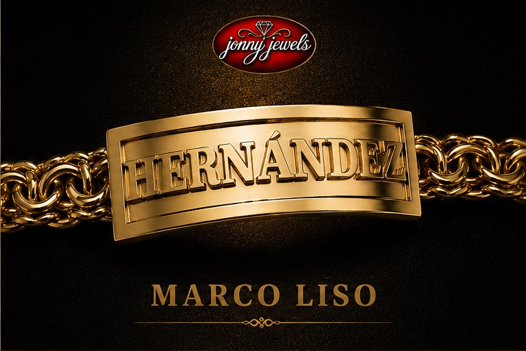 Marco Liso frame style nameplate