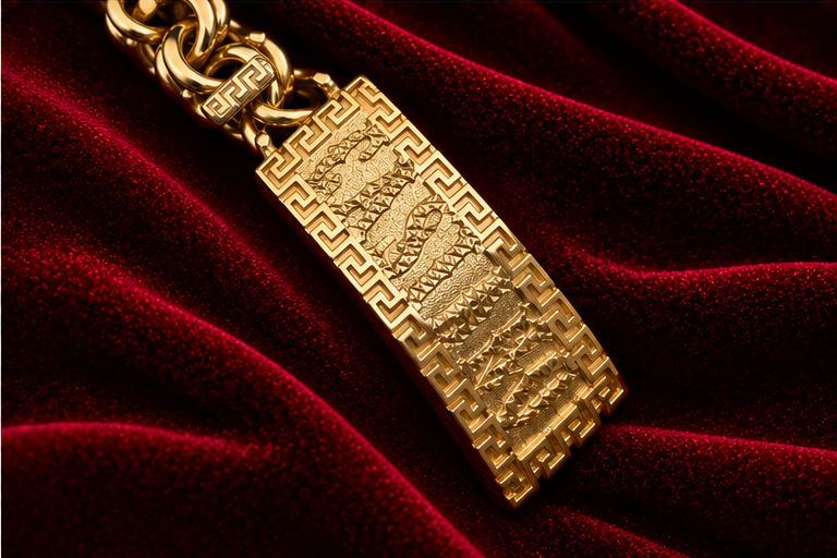 Diamond Cut + Gold finish detail