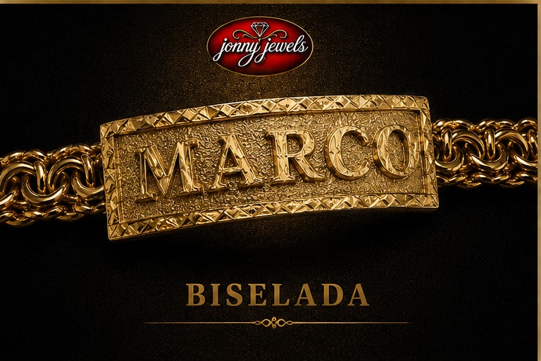 Biselada frame style nameplate